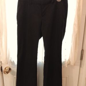 Size 8 Gap stretch hip slung fit black dress pants